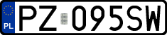 License plates of Poland, Regular car plates