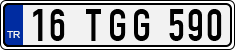 License plate of Turkey, Regular plates