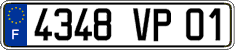 French license plate, FNI