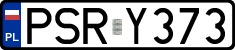 License plates of Poland, Regular car plates