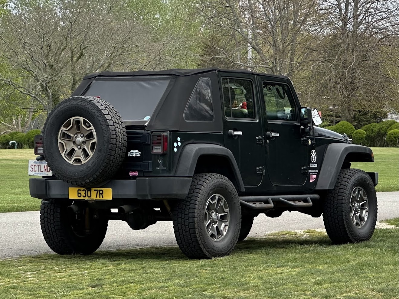 6307R, License plate without vehicle 