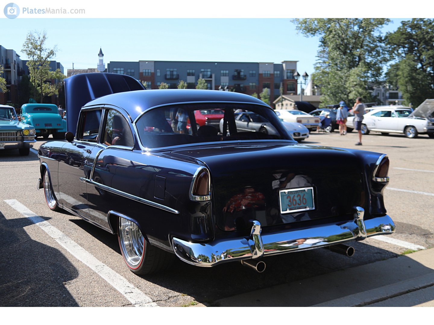 3636, Chevrolet 210 2nd gen 1955 2-door Coupé (2124-1011; A-body), 1954–1955