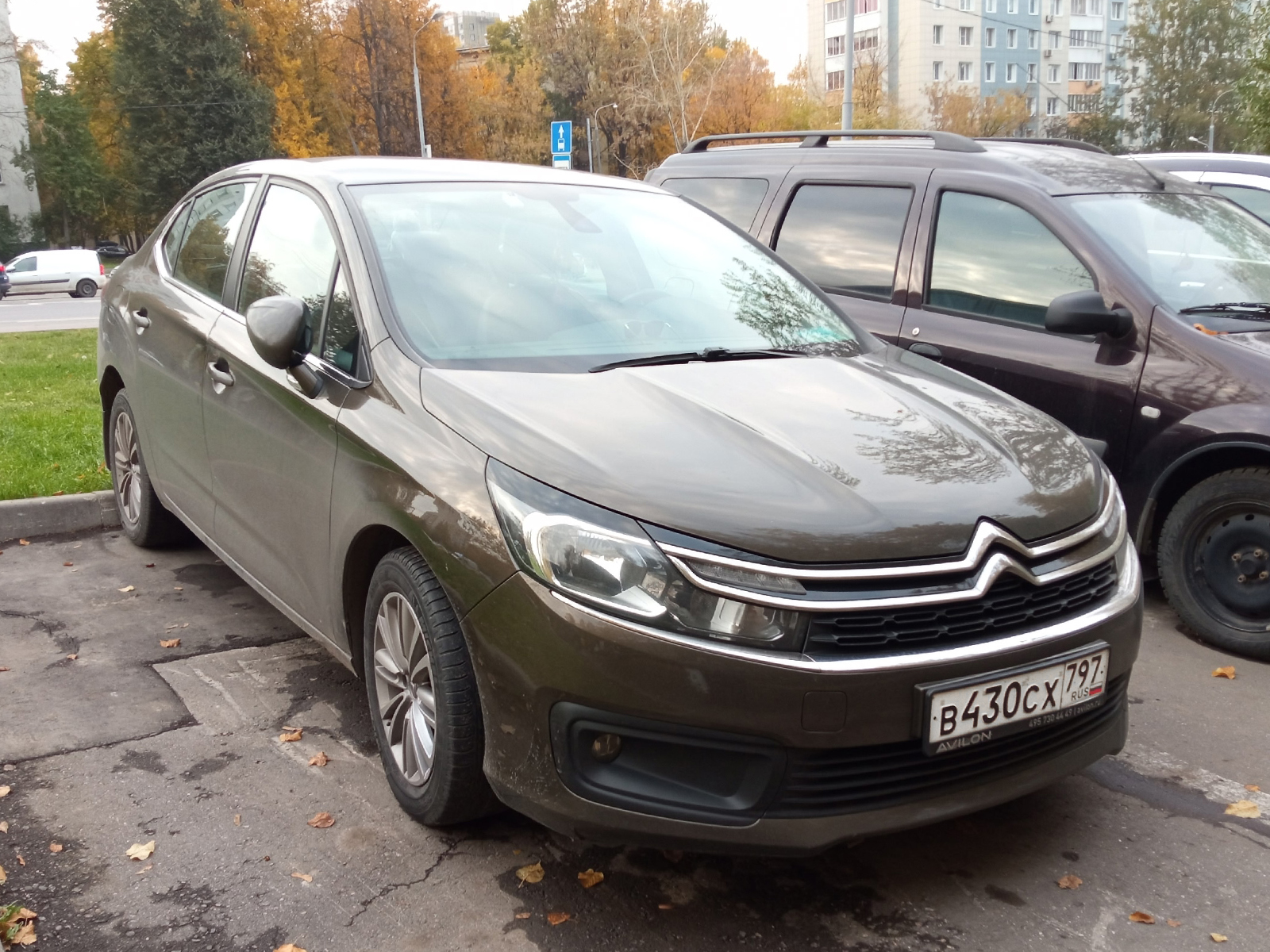 в 430 сх 797, Citroёn C4 2nd gen Sedan (B73), facelift, 2016–