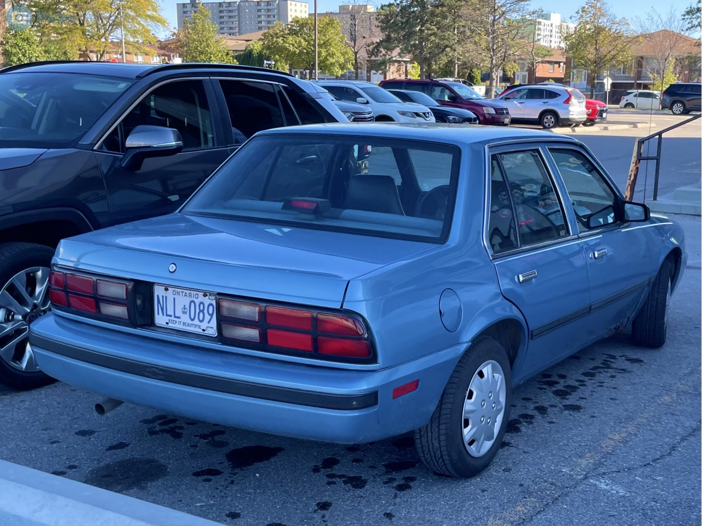 NLL-089, Chevrolet Cavalier 2nd gen 4-door Sedan (C69; J-body), 1987–1990