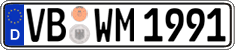German license plate, Regular plates