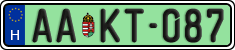 license plates of Hungary, Regular plates (2022)