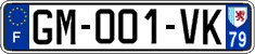 French license plate, SIV (ordinary)