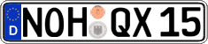 German license plate, Regular plates