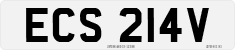License plate of the United Kingdom, 1963 year system