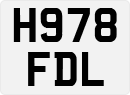 License plate of the United Kingdom, 1983 year system