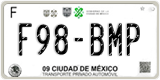 Mexico City (DF), Cars (A00-AAA)