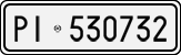 License plate of Italy, Cars (1927 year series)