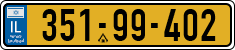 License plate of Israel, Regular plates