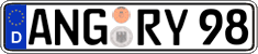 German license plate, Regular plates