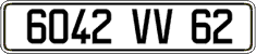 French license plate, FNI