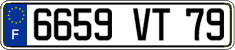 French license plate, FNI