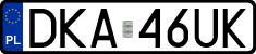 License plates of Poland, Regular car plates