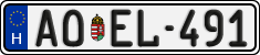 license plates of Hungary, Regular plates (2022)
