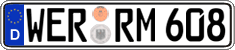 German license plate, Regular plates