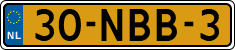 License plate of the Netherlands, Cars