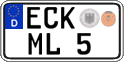 German license plate, Regular plates