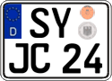 German license plate, Regular plates