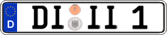 German license plate, Regular plates