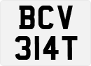 License plate of the United Kingdom, 1963 year system
