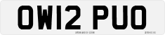 License plate of the United Kingdom, 2001 year system