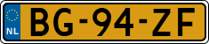 License plate of the Netherlands, Commercial Vehicles (1951-1994 system)