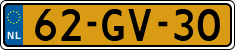 License plate of the Netherlands, Border Traffic (1953-2021 system)
