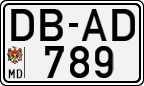License plate of Moldova, Cars (1992)