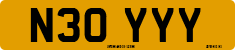License plate of the United Kingdom, 1983 year system