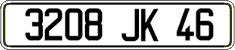 French license plate, FNI