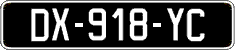 French license plate, SIV (oldtimers)