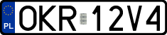 License plates of Poland, Regular car plates