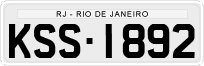 License plate of Brazil, Private owners (1990)