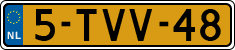 License plate of the Netherlands, Cars