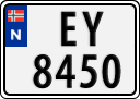 License plate of Norway, Trailers, motorcycles, special vehicles