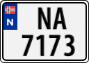 License plate of Norway, Trailers, motorcycles, special vehicles