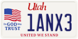 Utah, Specialty plates (1ABC2)