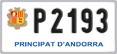 License plate of Andorra, Motorcycles (A 1234)
