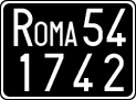License plate of Italy, Cars (1927 year series)