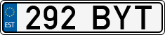 License plate of Estonia, Regular car plates