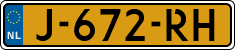 License plate of the Netherlands, Cars