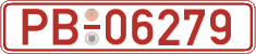German license plate, Red license plates