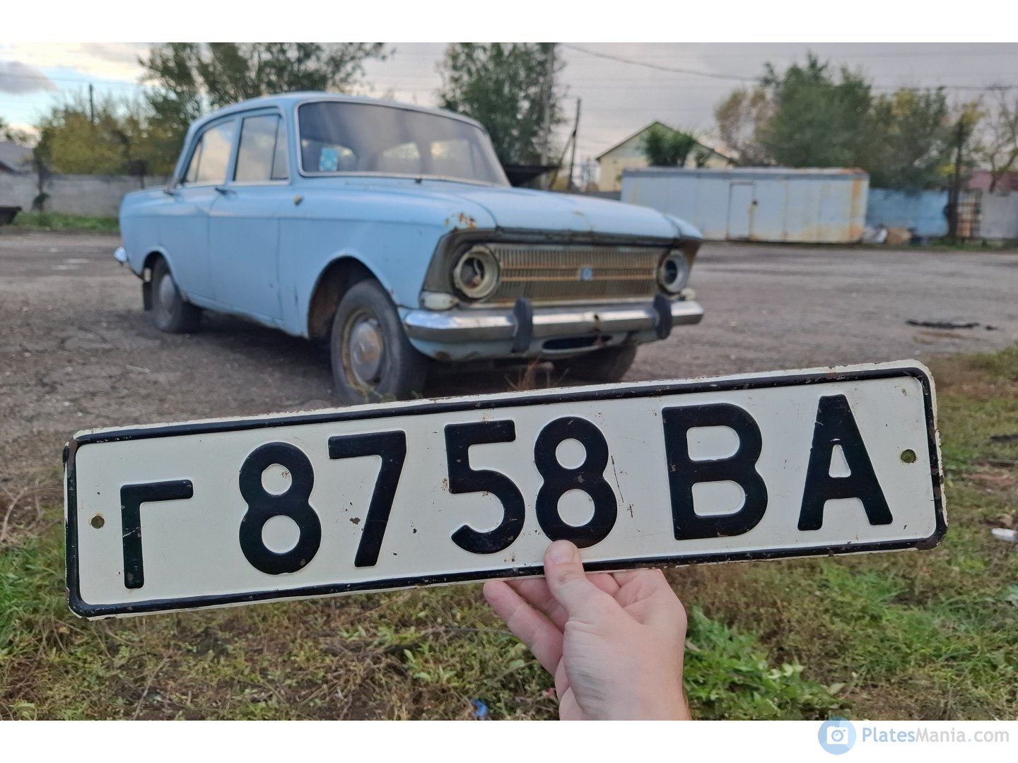 г 8758 ВА, License plate without vehicle 
