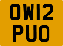 License plate of the United Kingdom, 2001 year system