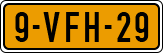 License plate of the Netherlands, Light Commercial Vehicles (1994 system)