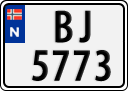 License plate of Norway, Trailers, motorcycles, special vehicles